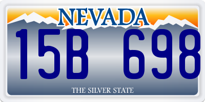 NV license plate 15B698
