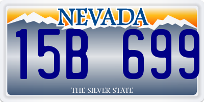 NV license plate 15B699
