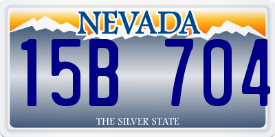 NV license plate 15B704
