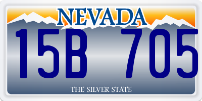 NV license plate 15B705