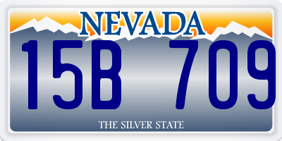 NV license plate 15B709
