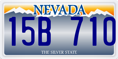 NV license plate 15B710
