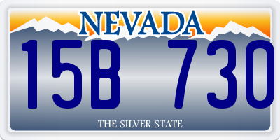 NV license plate 15B730