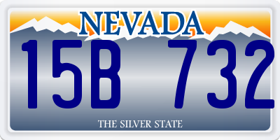 NV license plate 15B732