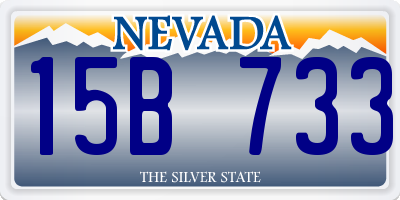 NV license plate 15B733