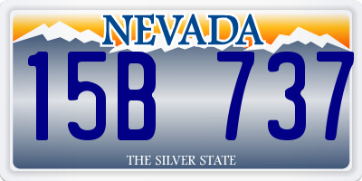 NV license plate 15B737