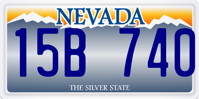 NV license plate 15B740