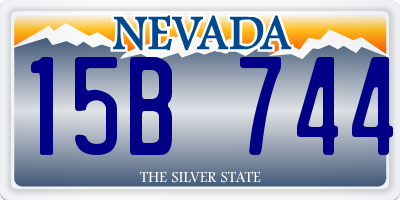 NV license plate 15B744