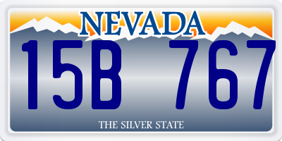 NV license plate 15B767