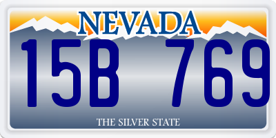 NV license plate 15B769