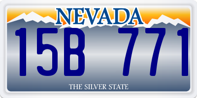 NV license plate 15B771