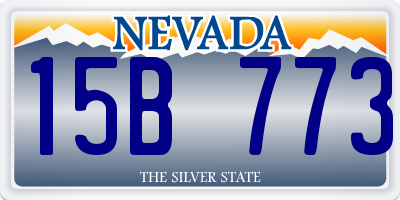 NV license plate 15B773