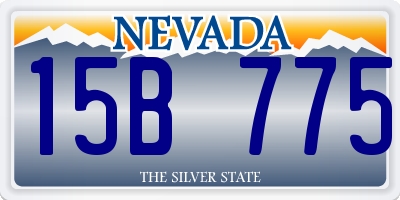 NV license plate 15B775