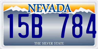 NV license plate 15B784