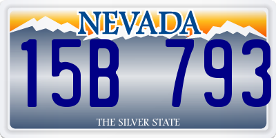 NV license plate 15B793