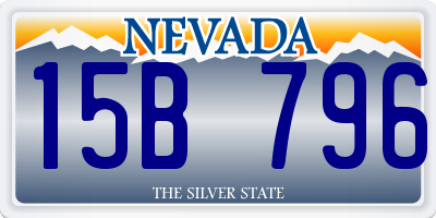 NV license plate 15B796