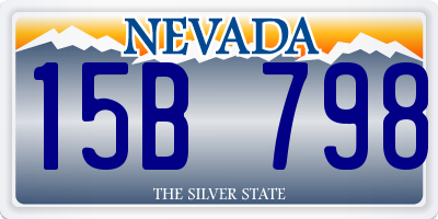 NV license plate 15B798
