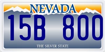 NV license plate 15B800