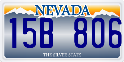 NV license plate 15B806