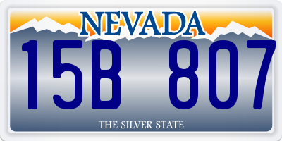 NV license plate 15B807
