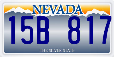 NV license plate 15B817