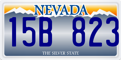 NV license plate 15B823