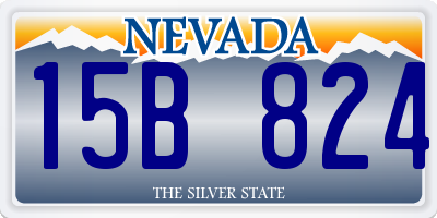 NV license plate 15B824