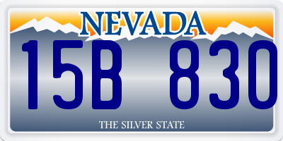 NV license plate 15B830