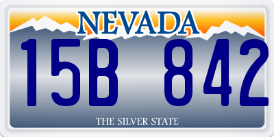 NV license plate 15B842