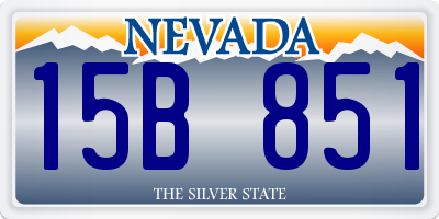 NV license plate 15B851