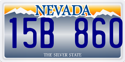NV license plate 15B860