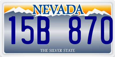 NV license plate 15B870