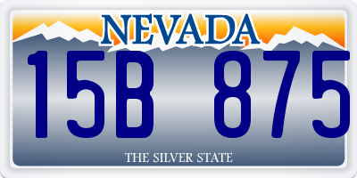 NV license plate 15B875