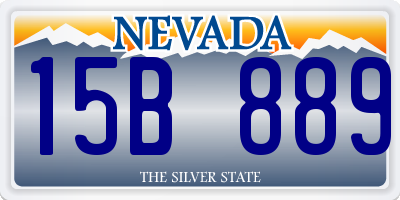 NV license plate 15B889