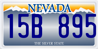 NV license plate 15B895