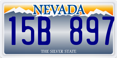 NV license plate 15B897