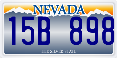 NV license plate 15B898