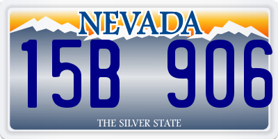 NV license plate 15B906