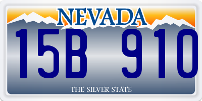 NV license plate 15B910