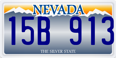 NV license plate 15B913