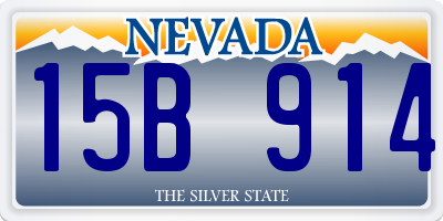 NV license plate 15B914