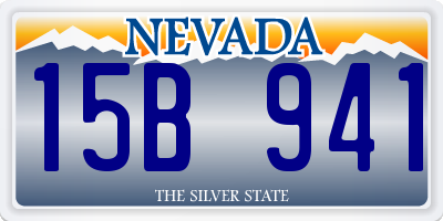 NV license plate 15B941
