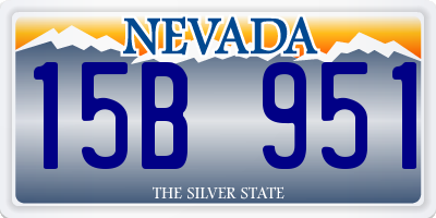 NV license plate 15B951