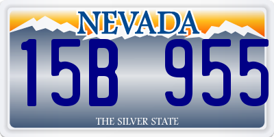 NV license plate 15B955