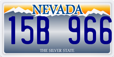 NV license plate 15B966