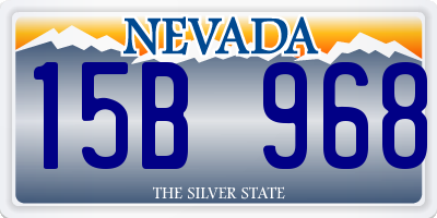NV license plate 15B968