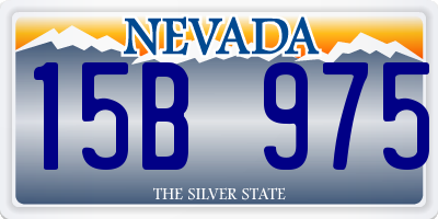 NV license plate 15B975