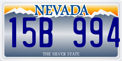 NV license plate 15B994