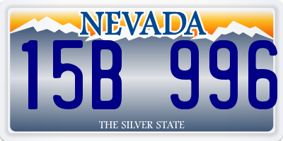 NV license plate 15B996