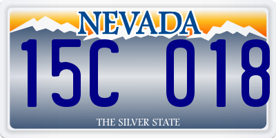 NV license plate 15C018